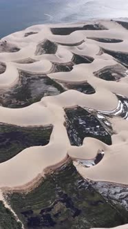 Morro Do Meio Beach At Araioses In Maranhao Brazil Northeastern.