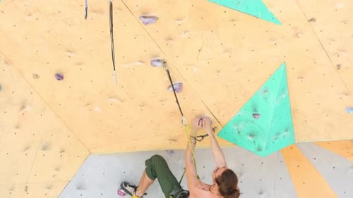 Man Climbing By The Rock Wall 5