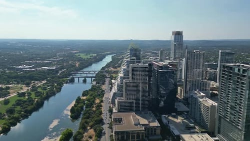 Colorado River offering serene contrast to the bustling city of Austin