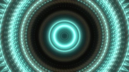 Abstract Neon Glowing Tunnel Background Animation