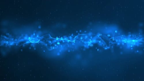 Dark security key abstract wave background