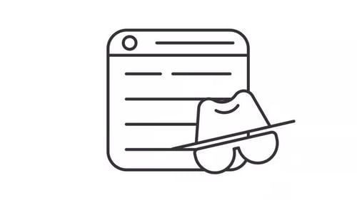 Linienanimation im Inkognito-Modus