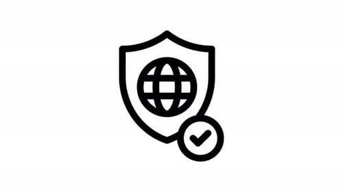 protection line icon animation