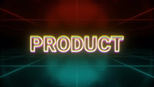 Product animation retro background