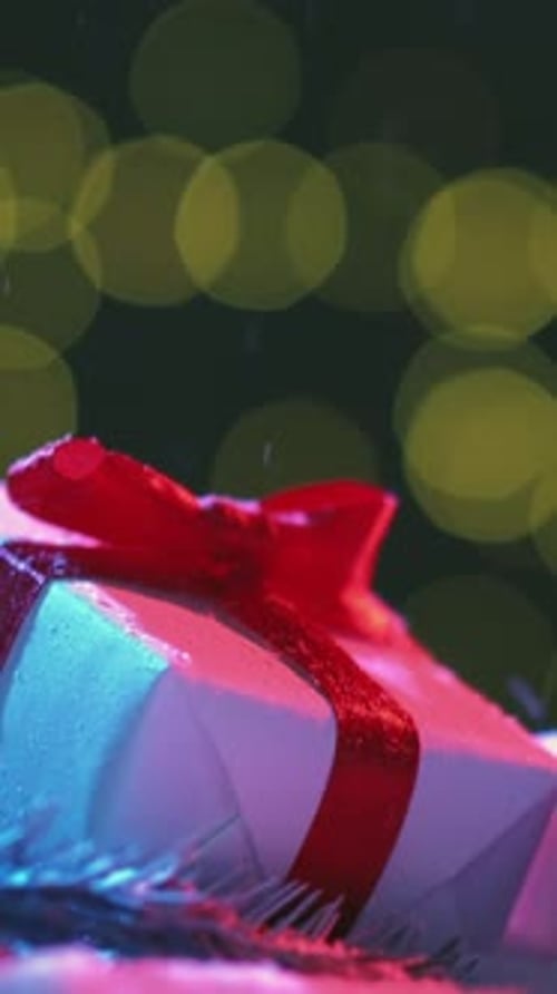 Vertical Winter Holiday Christmas Present Boxes