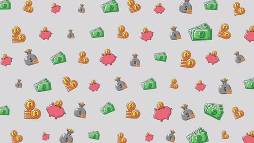 Money Finance Wealth Savings Economy Business Pattern Background