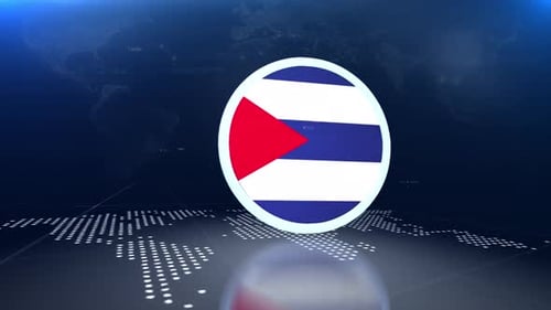 Futuristic Broadcast Logo Reveal with Global Digital Map