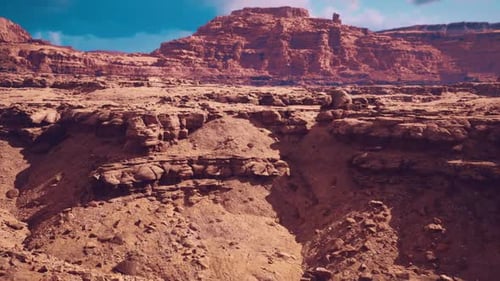 Closeup of Rugged Cliff Face Showing Geological Formations and Textures