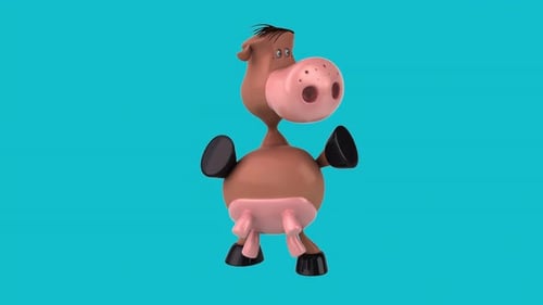 Fun 3D cartoon cow (with alpha channel)