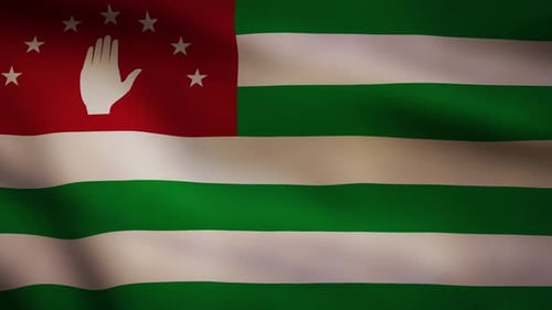 Realistic Flag Waving Animation Loop