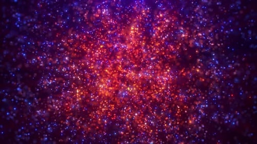 Abstract Glowing Particles Background Loop