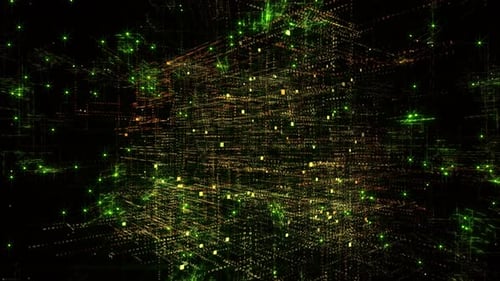Nube de etiquetas de circuito cerebral de inteligencia artificial 4K Ai Word; Código informático binario.