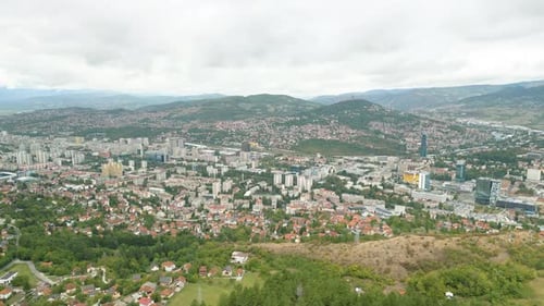 Sarajevo Bosnia and Herzegovina drone footage aerial