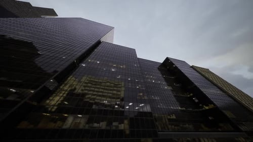 3D Animated Corporate Skyscraper Building Loop