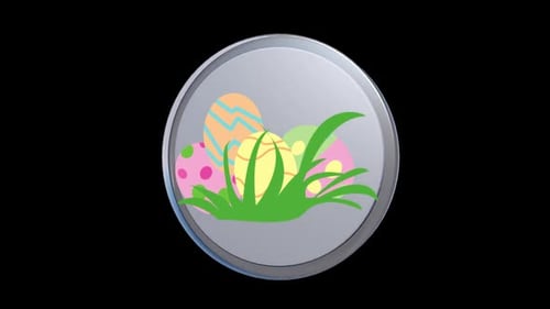 Pastel Transparent Background Easter Egg