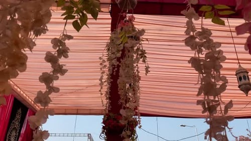 Elaborate Floral Decorations for a Wedding or Event