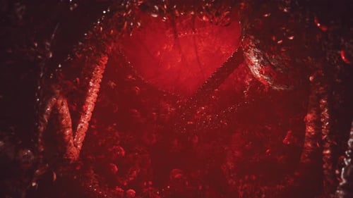 Voodoo Horror with Red Tentakles