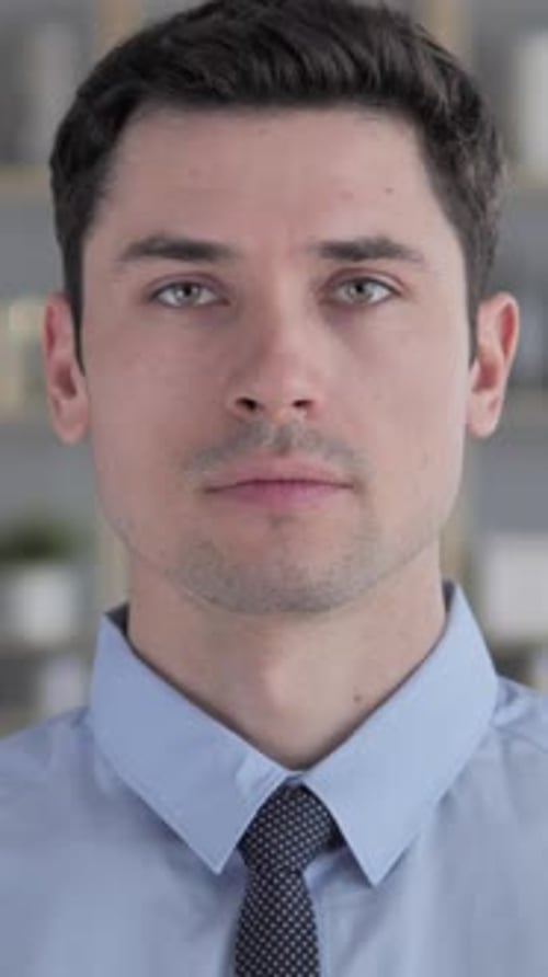 Adult Man Close Up Portrait Wearing Business Attire