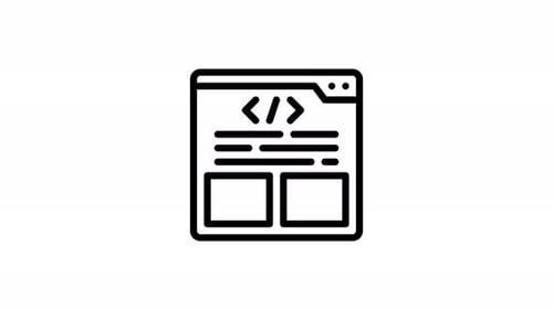 Minimalist Browser Icon Animation for Web Development