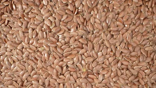 Capture stunning close-up footage of flax seeds