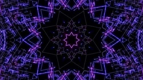 Abstract Digital Network Loop Background Animation