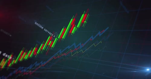 Big data charts and graphs diagram