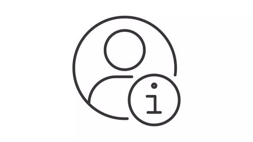 Animated User Profile Information Icon