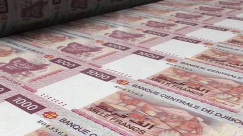 Djibouti Francs Banknotes Printing Production Process