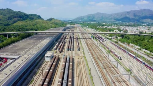 Breathtaking And Bird’s Eye View Of Train Lines