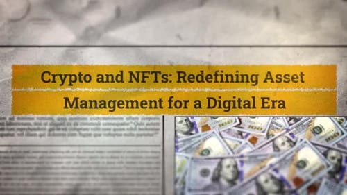 Newspaper Headline Highlight Animation for Crypto and NFT News