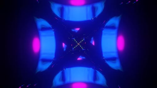 Hypnotic Pulsing Neon Disco Pattern in a Dynamic VJ Loop for Immersive Displays