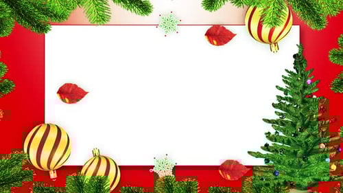 Christmas Card With Tree Loop