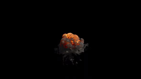 Aerial Explosion 1, Overlays Motion Graphics ft. explosion & smoke - Envato