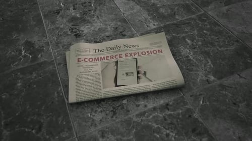 Animated Newspaper Reveal for E-commerce Promotions
