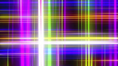 Dynamic Neon Grid Lines Motion Background Loop