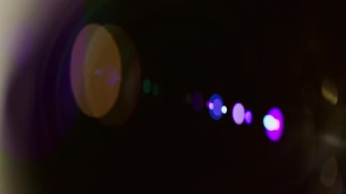 Deslumbrantes destellos de lentes en varios colores