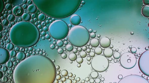 Abstract Bubbles in Water Close Up