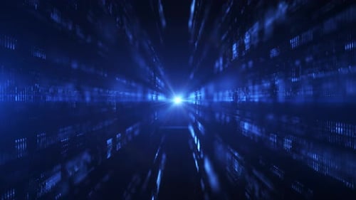 Abstract digital background. Visualization of big data and blockchain. Futuristic technologies.