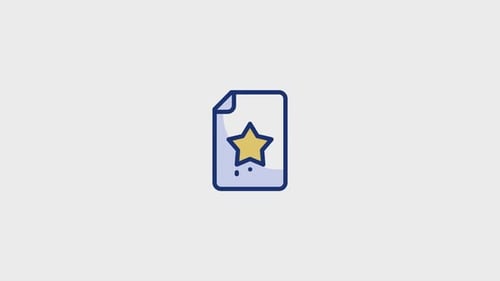 Favorite File Animated Icon