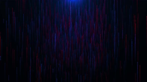 Big Data Futuristic Hi Tech Technology Digital Code Rain in a Matrix Inspired Futuristic Style