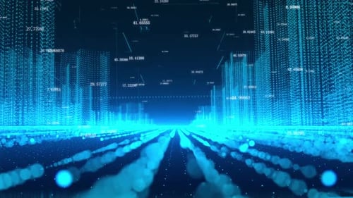 High-Tech Particle City with a Science and Technology Theme