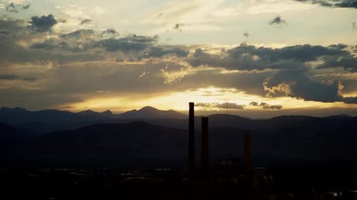 Time lapse of sunset over Boulder, Colorado