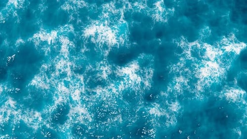 The Rolling Waves Of The Sea Surface Projection Screen Background
