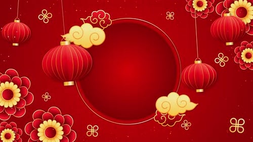 Animação de fundo do Festival do Ano Novo Chinês