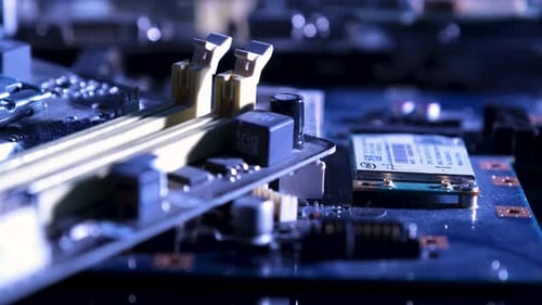 Elektronisch Leiterplatte mit Chip
