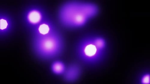 Abstract Purple Glowing Lights Bokeh Background Loop