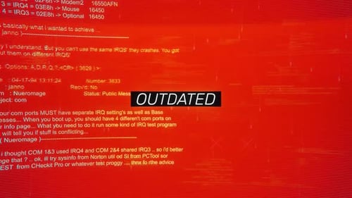 Retro Outdated Text Glitch Title Reveal