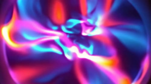 Dynamic Neon Plasma Energy Swirl Background