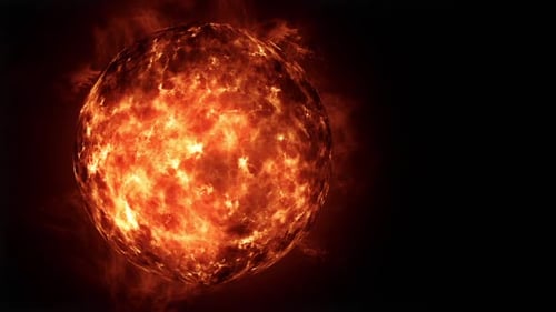 Saubere Sonne auf schwarzem Hintergrund