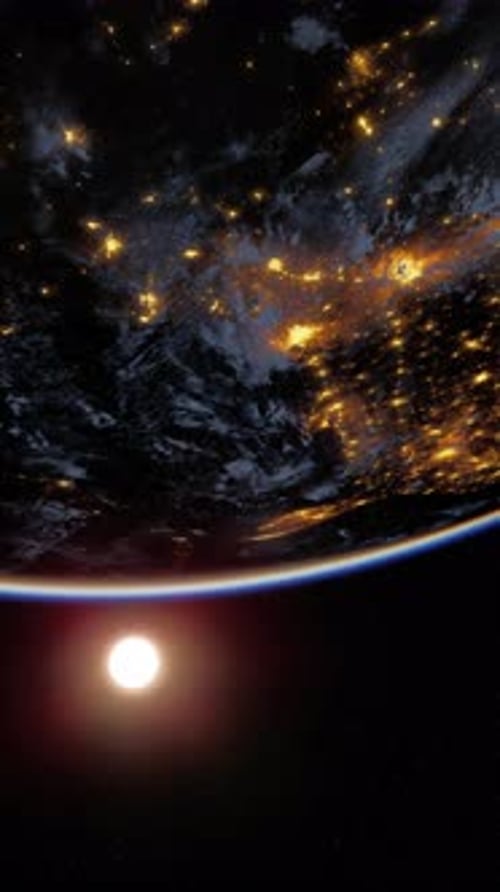 Earths Night View From Space